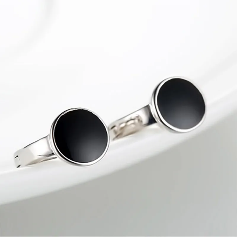 Cellacity Silver  Earrings Women Fine Jewelry With Black Gemstones For Charm Lady Female  Ear Drops Women Party Gift