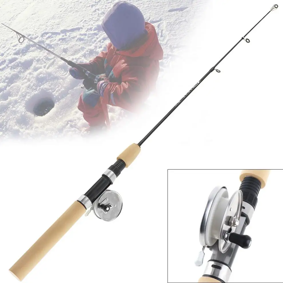 Fishing Rods Telescopic Ultra Short 32-80cm  Fishing Rod Shrinkable Winter Fishing Pole with  Fishing Reel