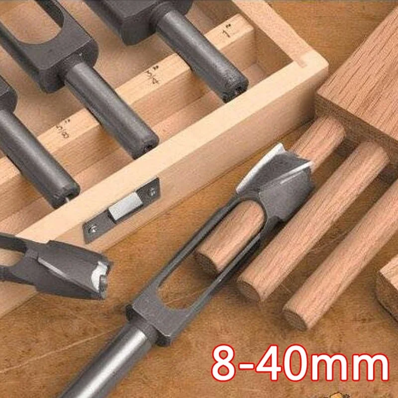 Broca cónica para carpintería, 8mm-40mm, cortador de enchufe cómodo