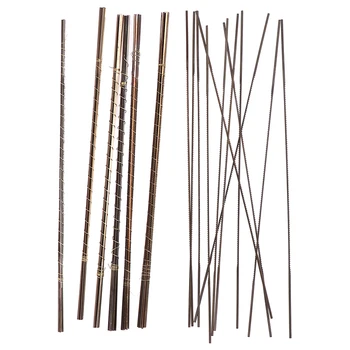 12 Stuks Mini Diamond Wire Saw Blade Cutter Sieraden Metalen Snijden Jig Blades Houtbewerking Hand Ambachtelijke Gereedschappen Scroll Spiraal Tanden 130 Mm