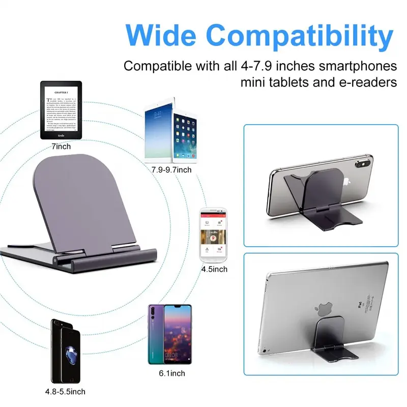 Portable Phone Stand Adjustable Foldable Tablet Mount Desktop Phone Holder Cradle Dock for IPhone 12 Pro XS Max XR Support Desk