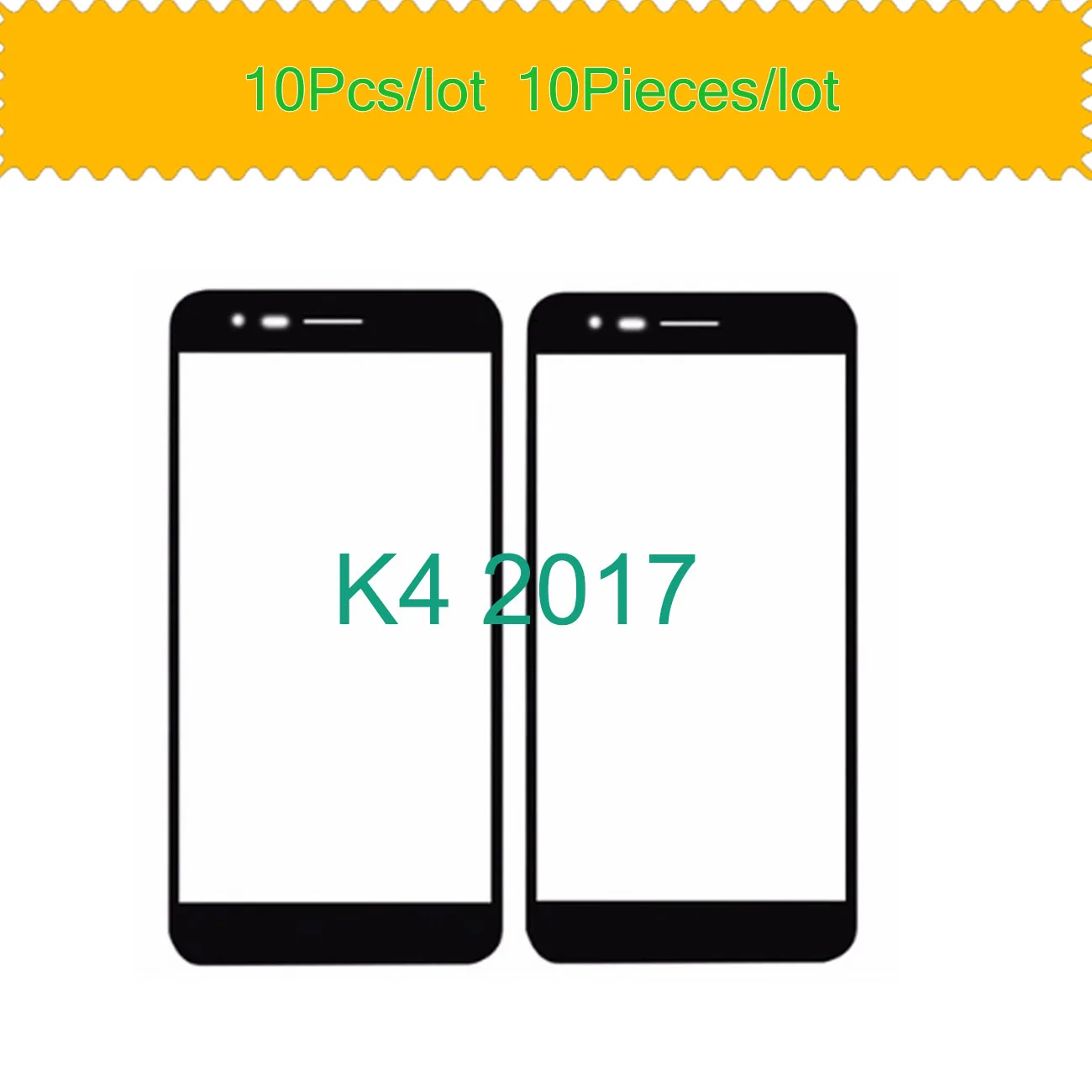 10Pcs/lot Front Panel Glass For LG K4 2017 Phoenix 3 Fortune M150 M160 X230 Front Glass Touch Screen Outer Glass cover