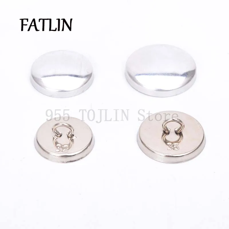 500Sets 20L-50L Iron back bottom PU Fabric Covered Buttons Scrapbooking Covered Round Combined Buttons For DIY Sofa Accessories