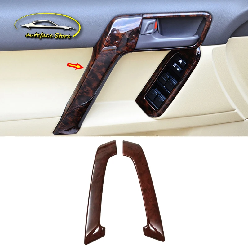 ABS хром для Toyota Prado 2014 - 2017 аксессуары автомобильный передний подлокотник панель дверная ручка декоративная крышка отделка автомобильный Стайлинг