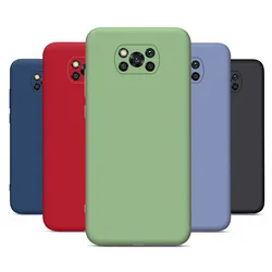 PocoX3 NFC Case Liquid Silicone Phone Cover For Xiaomi Poco X3 Pro Case Xiomi Poko Poxo Little Pocophone X 3 3X Shockproof Coque