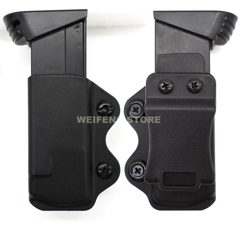 Funda IWB Kydex Glock 17/22/23 – Portacargador táctico negro oculta - imagen 3