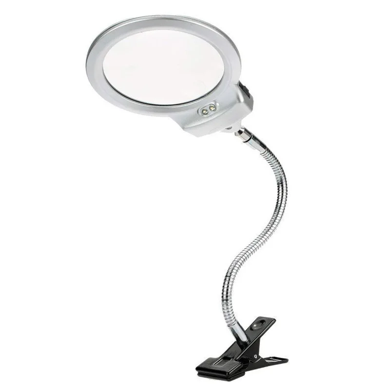 Diamond Painting Tool Magnifier LED Light Paint By Numbers Tools Led Magnify Glass Illuminated Magnifier Microscope Magnifying