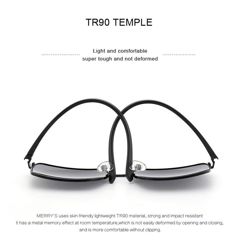 MERRYS DESIGN Men Classic Luxury Brand Sunglasses HD Polarized Sun glasses For Driving Fishing TR90 Legs UV400 Protection S8209
