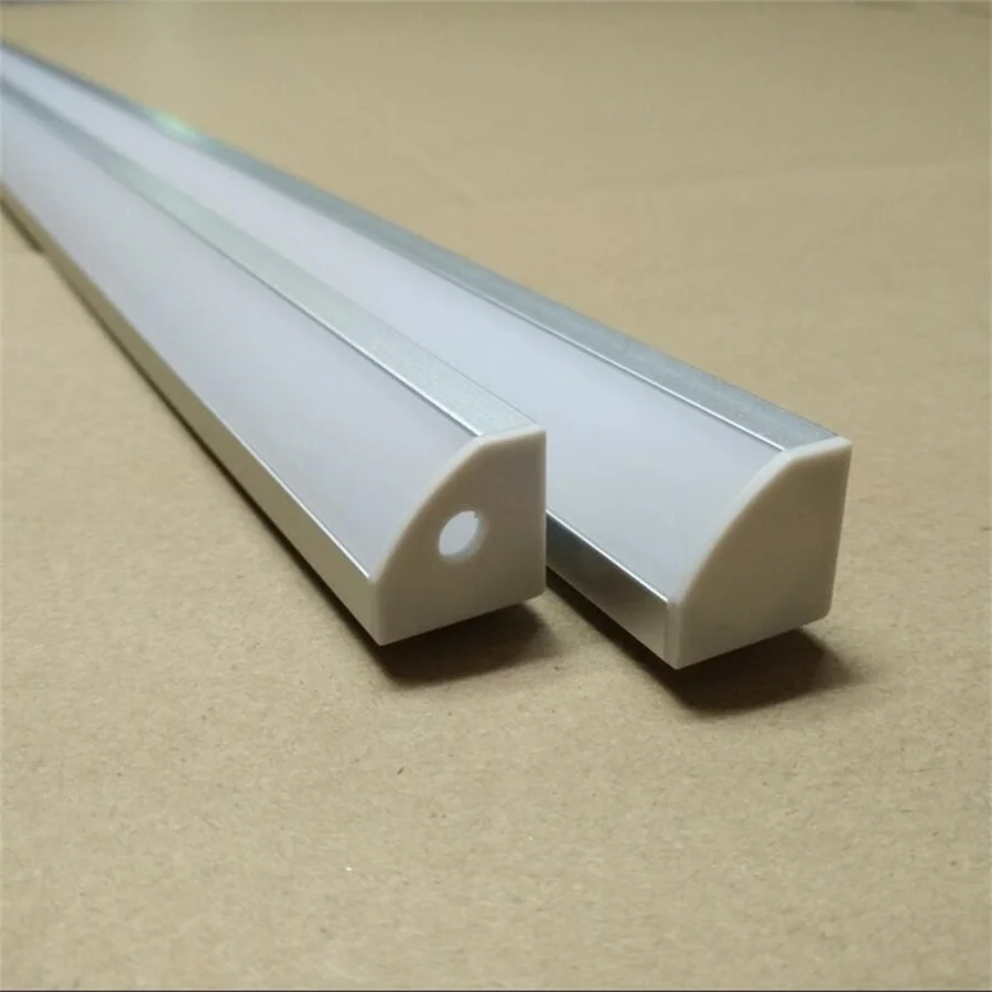 Free Shipping Factory Price 1m/pcs High Quality Tri-angle  Aluminum Profile with cover  For LED Strips Decoration