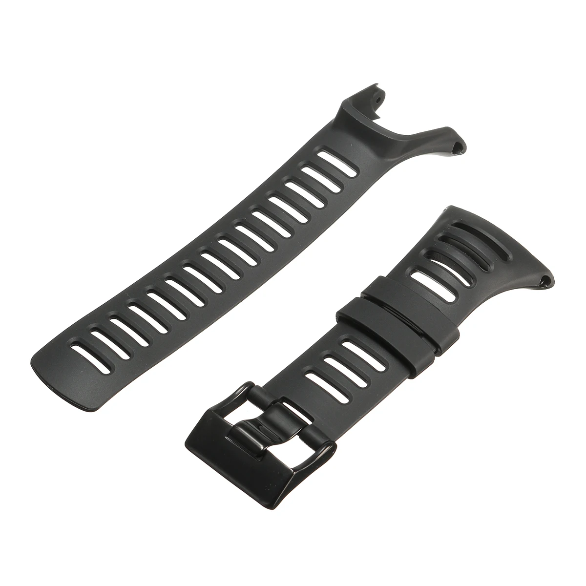 1Pcs Rubber Watch Bands Strap With Black Stainless Steel Clasp Sport Waterproof 23mm For Suunto Ambit2 S Ambit2 Red and Ambit3