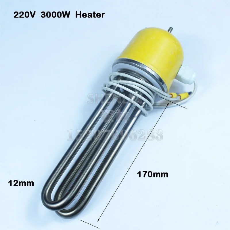 

Heater for Water Mixing Heating Hopper Accessory Heating element Stainless Hot Tube Section Piston Filling Machine Spare Part