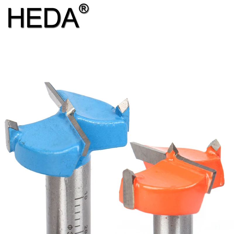 15/20/25/30/35mm 5Pcs Hex Shank Tungsten Carbide Cutter Forstner Woodworking Tools Hole Saw Cutter Hinge Boring Drill Bits Set