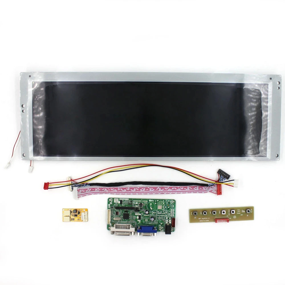 Original Novo A + 14.9 polegada LTA149B780F 1280X390 Tela LCD VGA DVI Controlador LCD Driver Board para Marquee Arcade/DMD Virtual/Carro