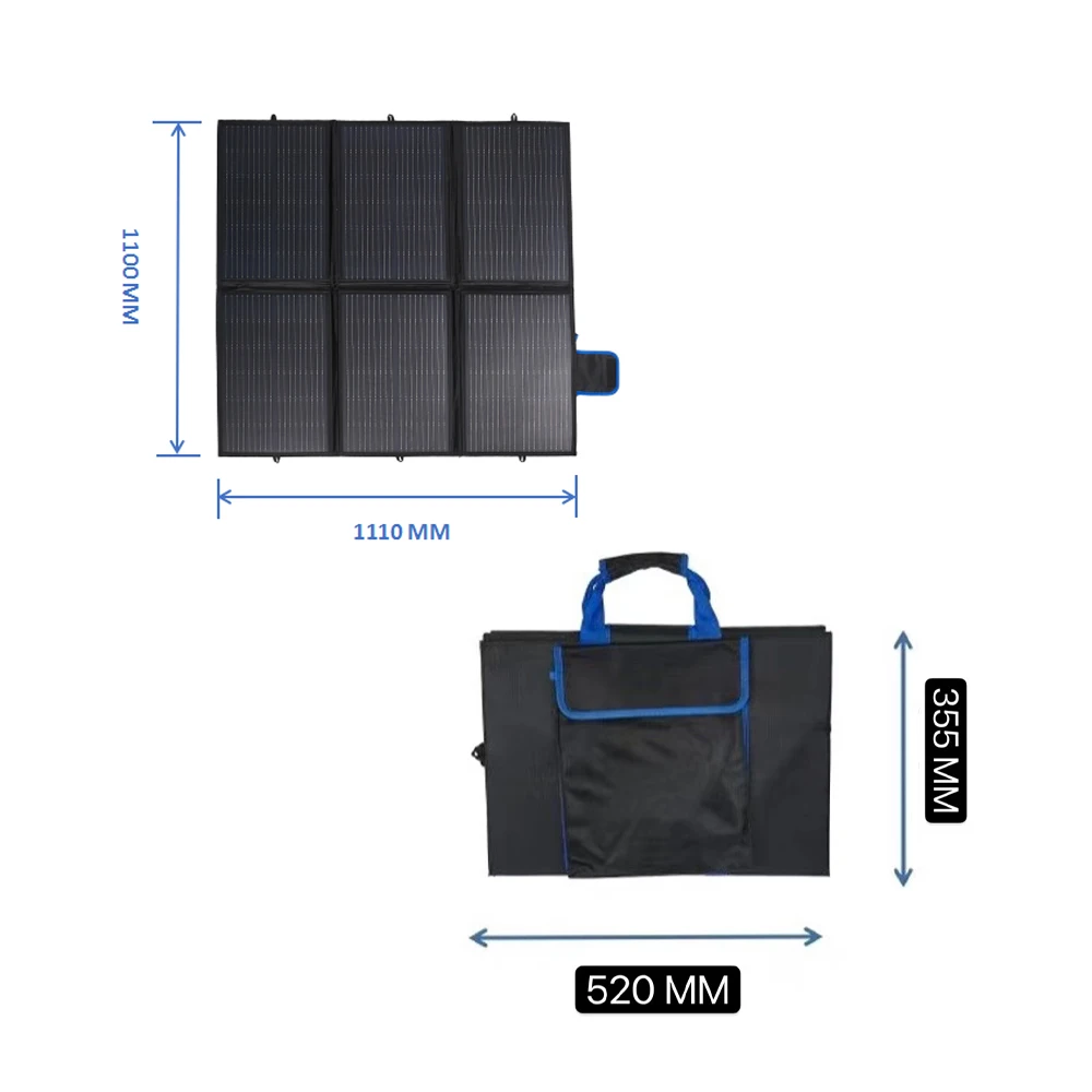 200W Solar Cell 36 Monocrystalline Waterproof Portable Folding Solar Panel for Camping Foldable Solar Panels  Portable Power Sta