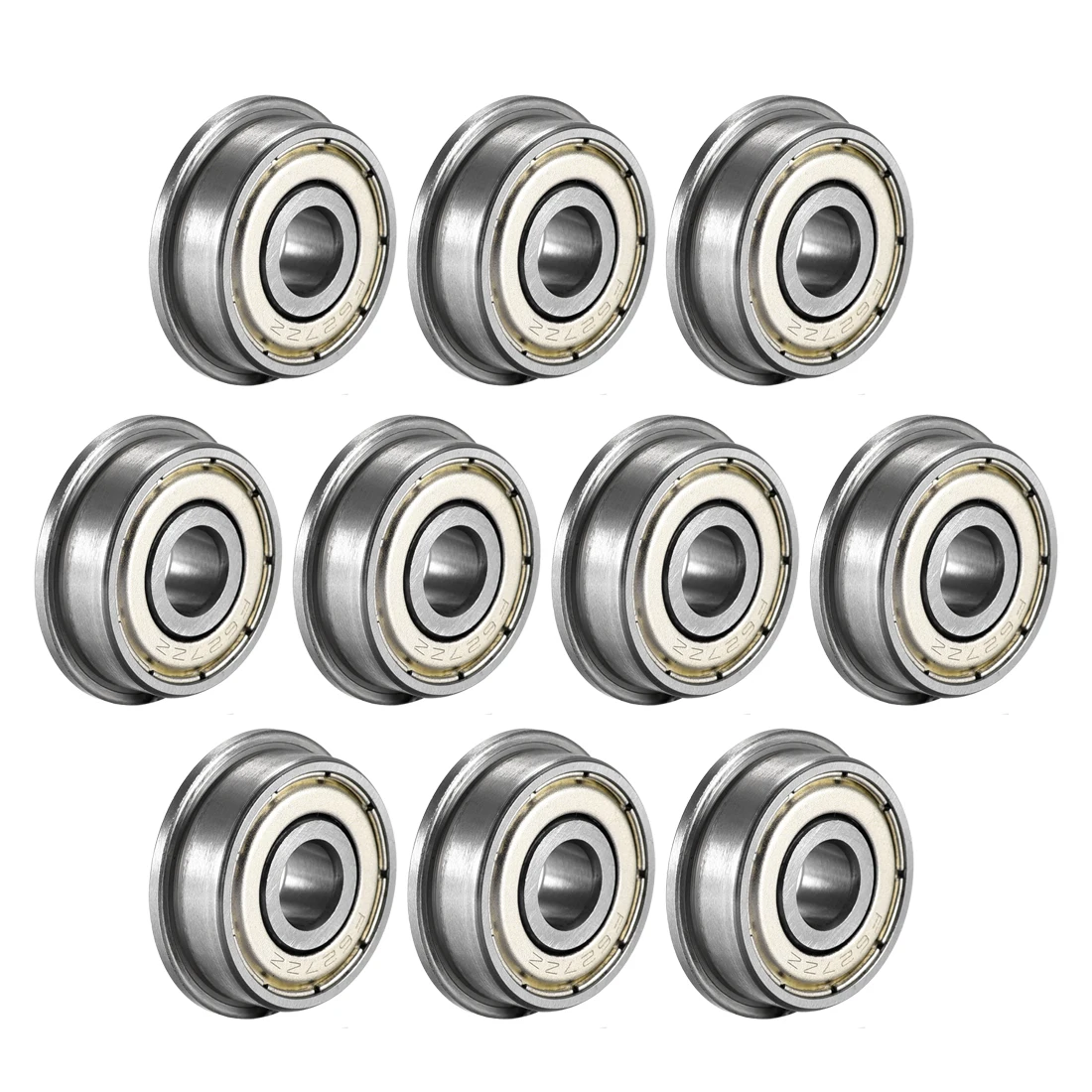 

uxcell 10Pcs Flange Ball Bearing Double Metal Shielded (GCr15) Chrome Steel Bearings