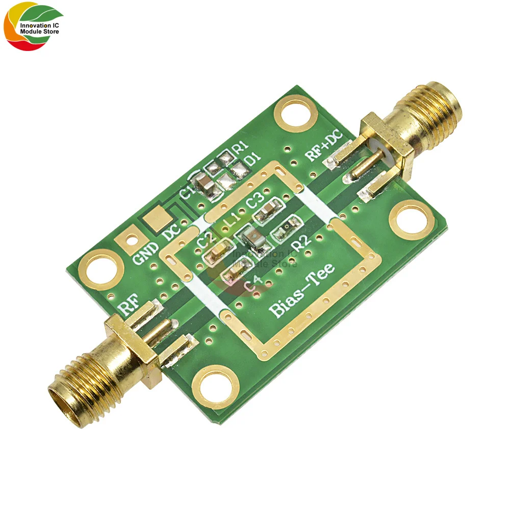 Bias Tee 10MHz-6GHz RF DC Blocker Low Noise Amplifier Broadband Frequency Amplifier Module for HAM Radio RTL SDR LNA Low Noise