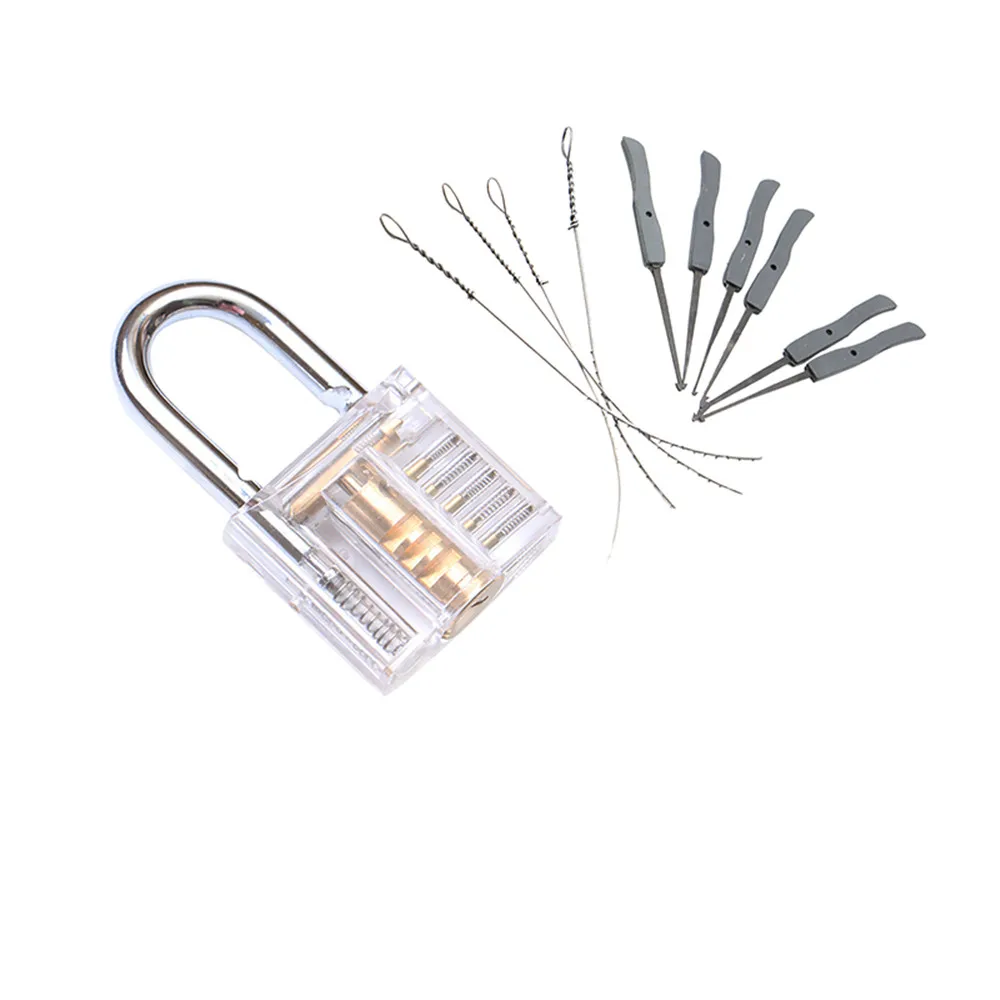 Kryształowe wytrych do zamków training Outdoor walizka kłódka zestaw do ćwiczeń blokada Craft ślusarz Tools