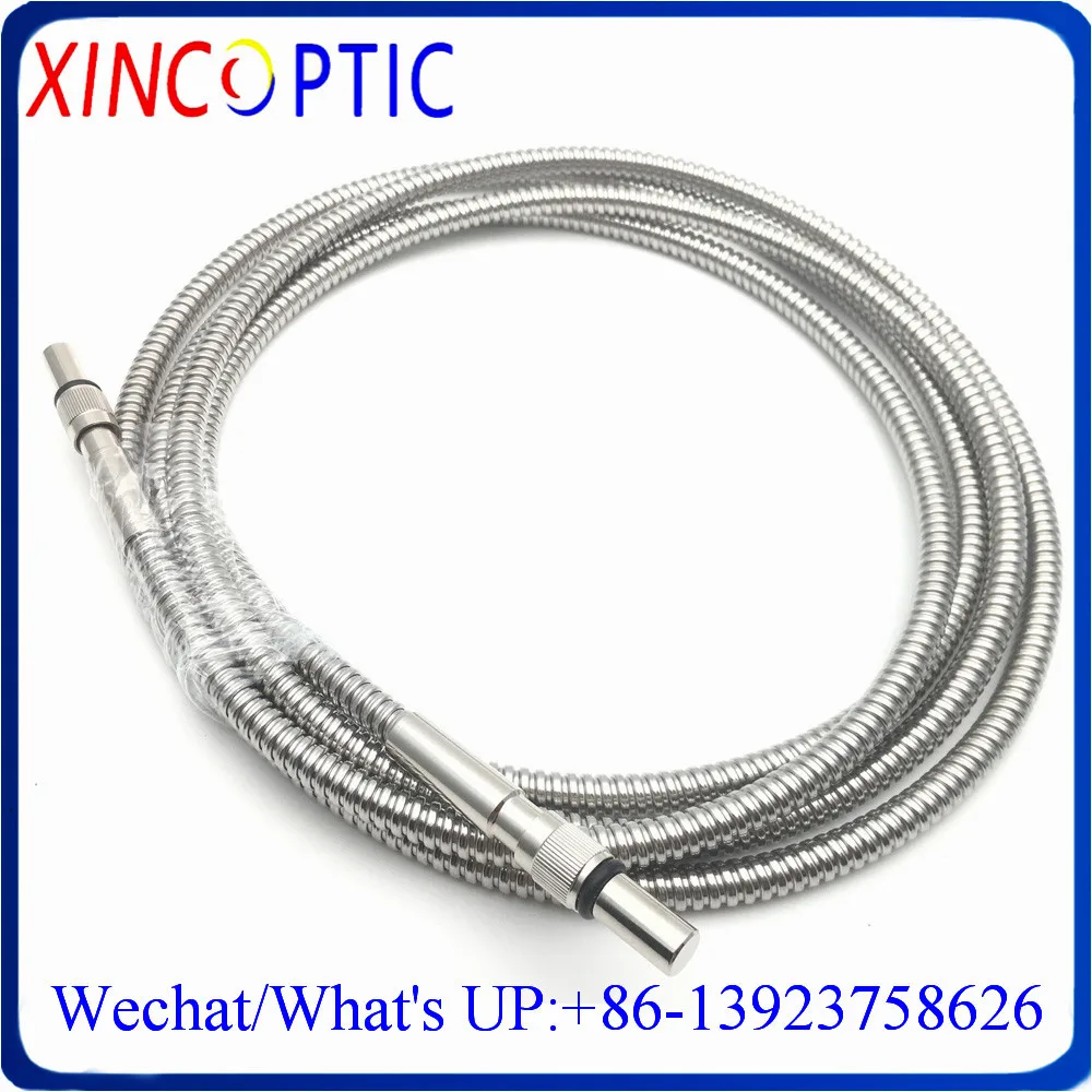 

FC/SMA905-SMA905 NIR Optimized Quartz Metal Fiber 400/420um,400-2200nm,NA:0.22,PI,6.0mm 2M Armored Fiber Optic Patch Cord Cable