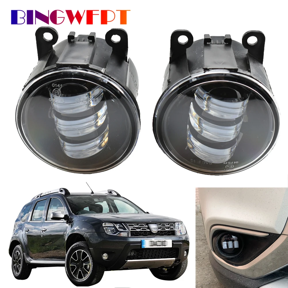 

2 Pieces For Dacia Duster Closed Off-Road Vehicle 2010-2015 Car Accessories LED Bulb Fog Light