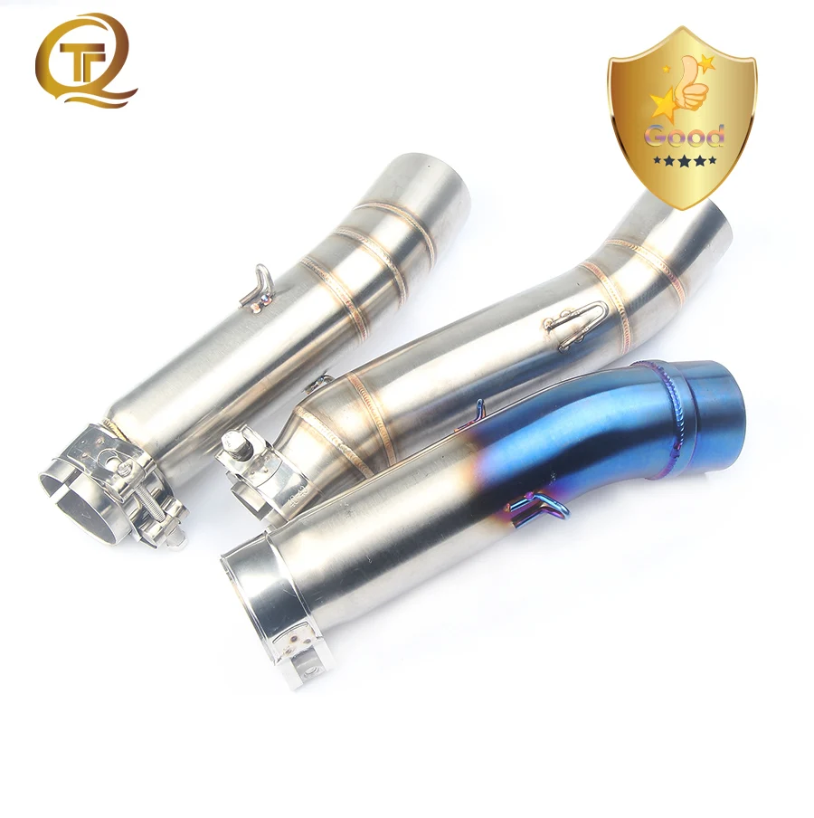 Motorcycle Exhaust Middle Link Pipe Muffler Adapter Slip-on Middle Tube For Honda CBR300  CBR 300 CB400 400 CBR500  2012-2015