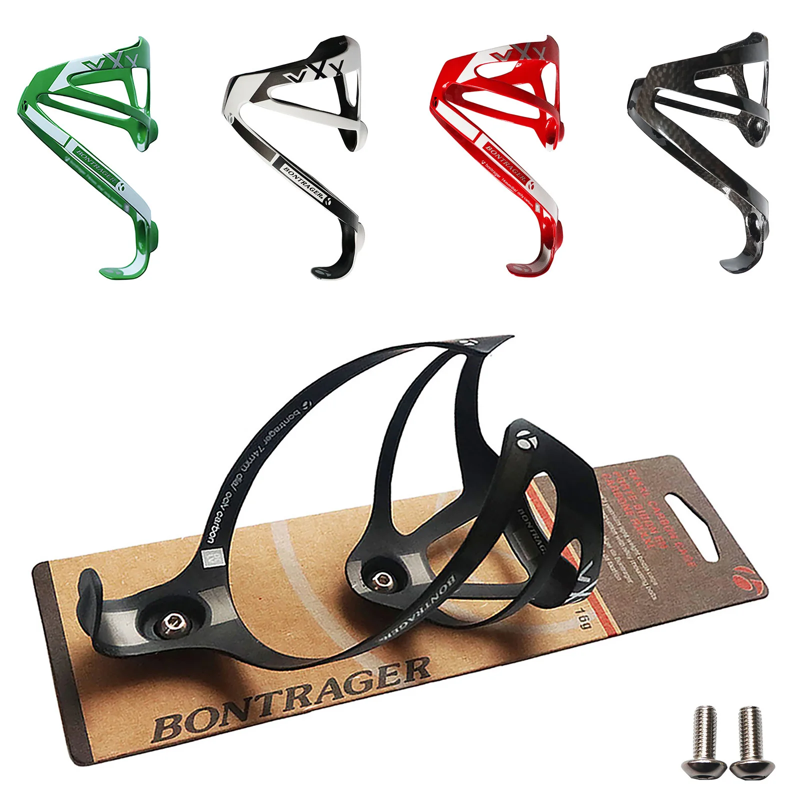 2szt Full Carbon Fiber Bicycle Water Bottle Cage MTB Road Bike Bottle Holder Ultra Light Cycle Equipment matte/glossy 4 colors 1