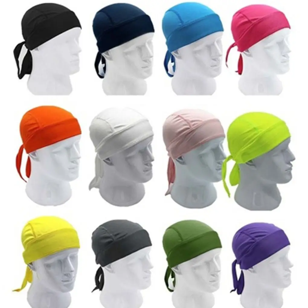 Gorro de Ciclismo de secado rápido, pañuelo para la cabeza, Bandana para correr para hombre, pañuelo para la cabeza, gorro de pirata, diadema,