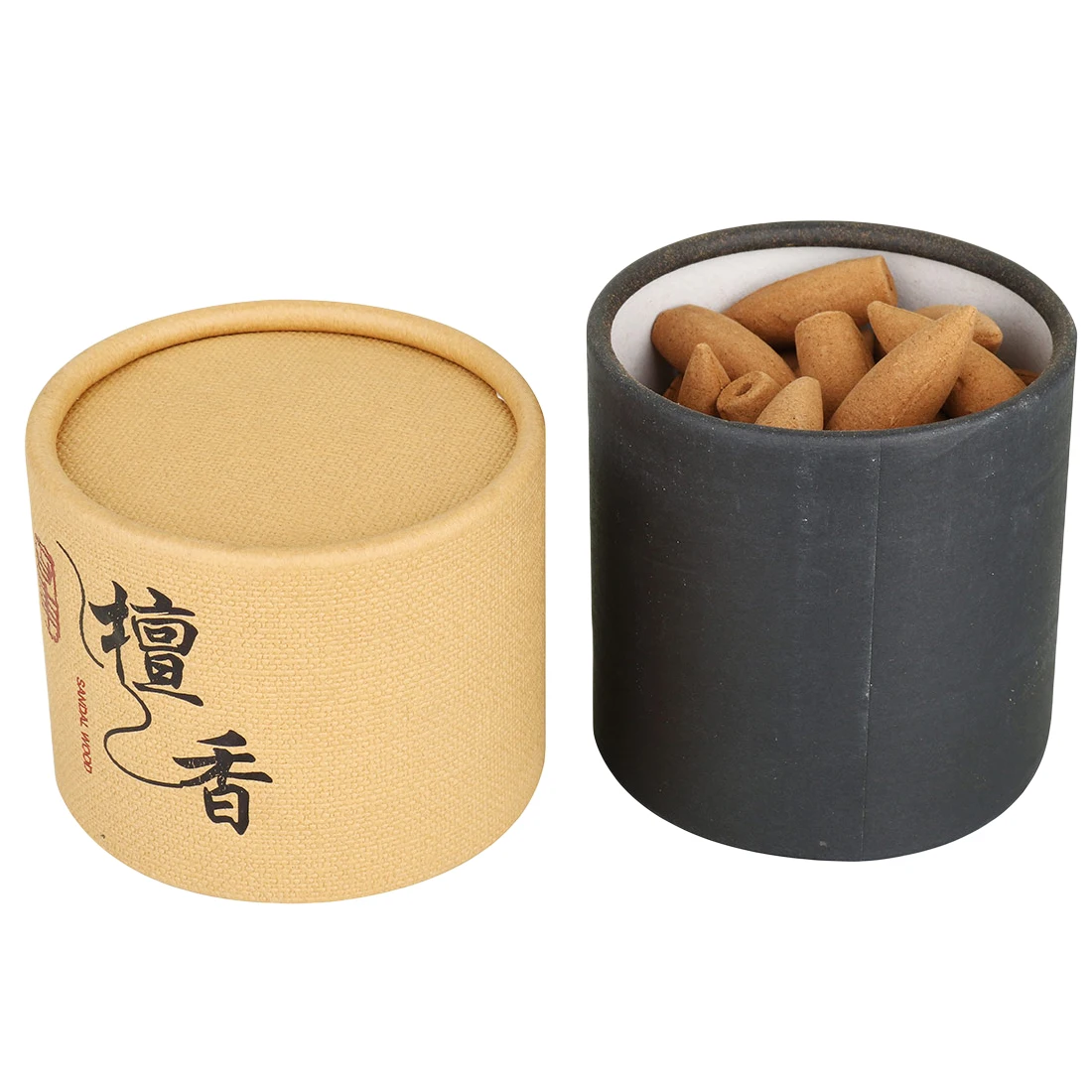 

60Pcs/Set Backflow Incense Cones Natural Aroma Sandalwood Reflux Incense for Tea House Meditation Help Sleep Smoke Incense