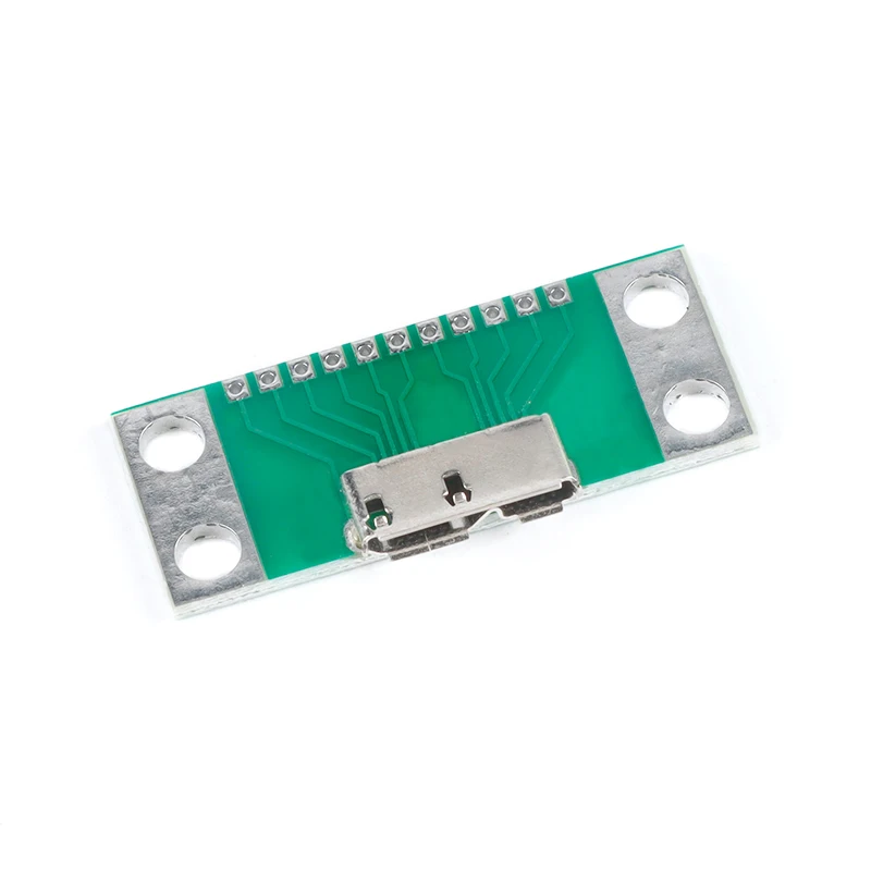 5Pcs/1pc Micro-B USB 3.0 Type-B Adapter Test Board Plate USB3.0 11pin DIP Female Socket Connector Mobile Hard Disk Interface