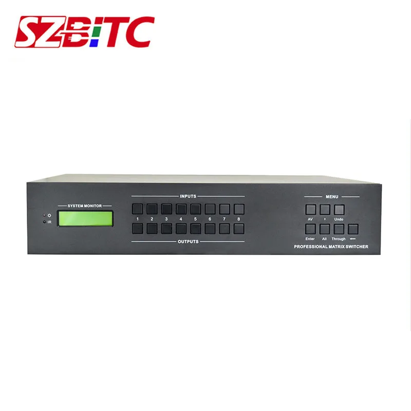 SZBITC HDMI Matrix 4x4 8x8 4x8 8x4 With Seamless Switching Mixed Slot Card Matrix Switcher 4K 1080P 3D with Remote Control