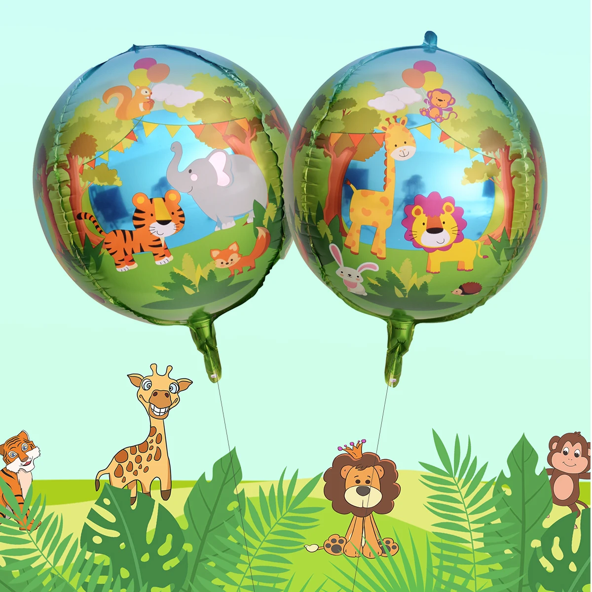 2pcs 4D Football Foil Balloons Stereoscopic Globe Basketball Children\'s Birthday Party Decoration Kid\'s Children\'s Day Gifts