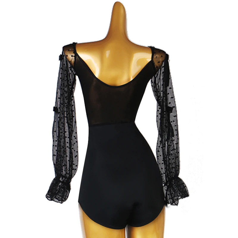 ダンスウェアトップボディスーツダンススーツ女性トップスラテン社交モダンドレスワルツフラメンコ衣装サンバラレオタード 0246