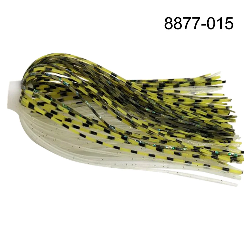 5 teile/los 88 Stränge 70mm Silica gel Röcke Elastische loch Regenschirm röcke Angeln Zubehör Buzzbaits Spinner Buzz Köder – Detail 4