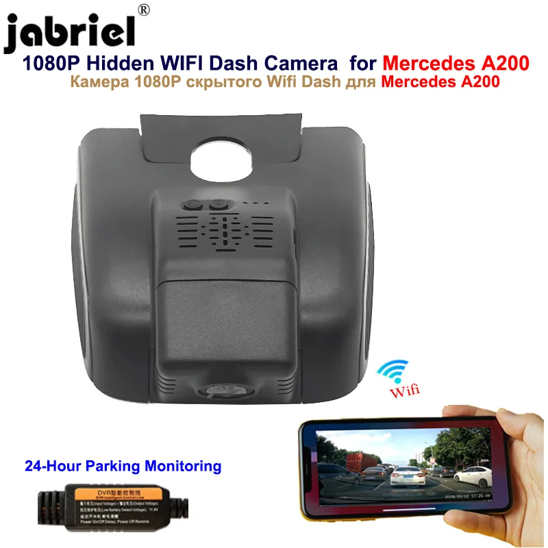 

Jabriel For Mercedes Benz A200 W176 2018 2019 2020 Android IOS Auto Wifi 1080P Dash Cam Car Camera