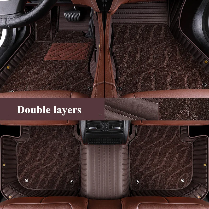 Best quality! Custom special car floor mats for Toyota Harrier 2023-2021 durable waterproof double layers carpets,Free shipping