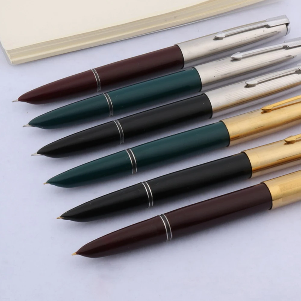 High Quality Hero 616 Fountain Pen Plastic Ink Pen F Nib extrusion Filler Stationery Office School Supplies Writing Gift