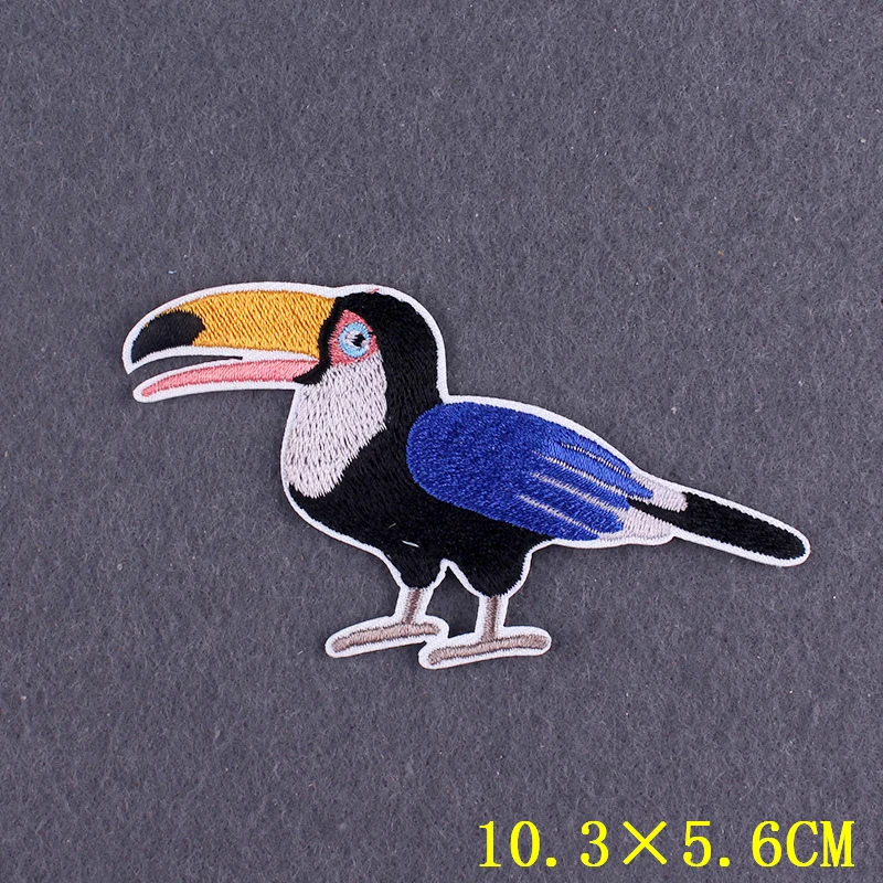 Iron On Patch Cute Cartoon Animal Patch On Clothes Lovely Monkey ricamo Patch per abbigliamento fai da te Bird Stripe Apparel Decor