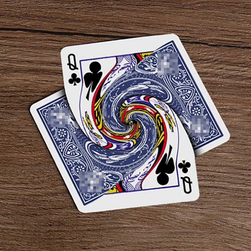 Vortex Magic Tricks Playing Card Connected Poker Change Card Magia Magician Close Up Street Illusions Gimmicks Mentalism Props