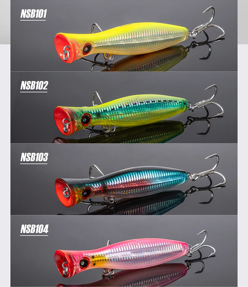 NOEBY Blooper Popper Köder 120mm 43g 160mm 78g 200mm 150g Oberflächenköder Salzwasser-Hardbait GT Angeln – Detail 11