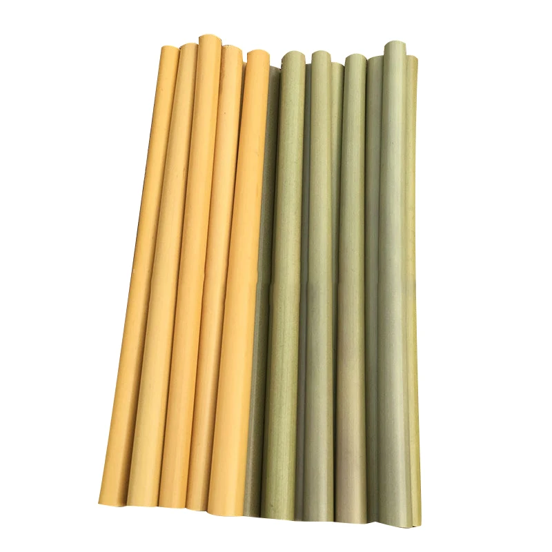 YOMDID Eco-friendly Bamboo Straws Practical Milk Beer Coffee Tea Water Drinking Straw Cleaner Brush Bar Accessory Drinks Straw