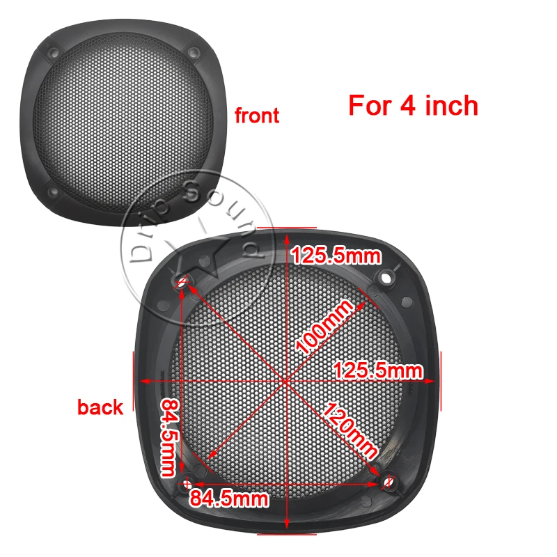 For 4 Inch Square Speaker Grill Cover 4\