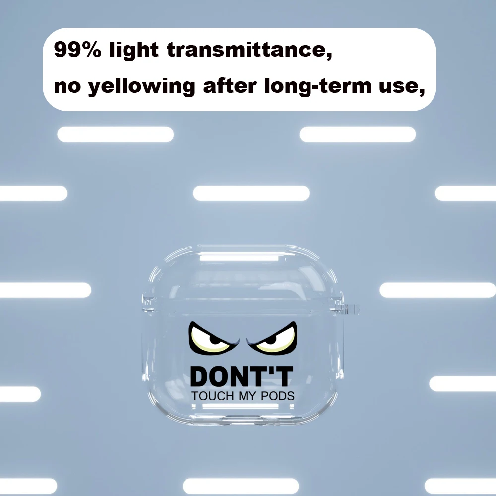 卸売apple airpods 1 2カバースローガンシンプルなテキストいけないタッチmypodsイヤホンためのairpodsプロ3キャパ