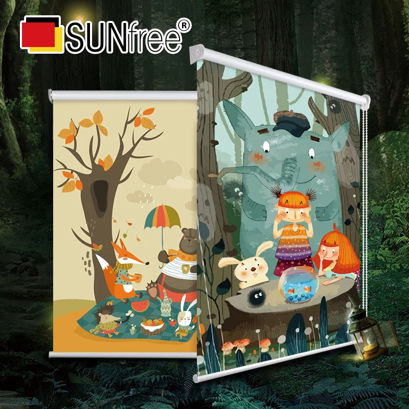 Шторы с автоматической печатью в скандинавском стиле, для детской комнаты