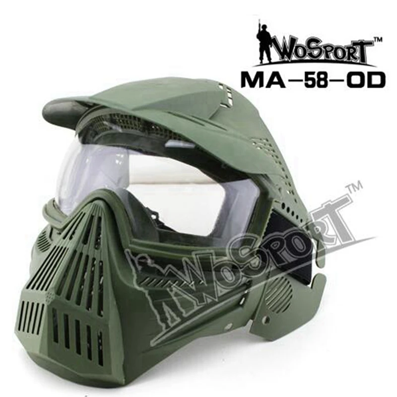 Tactical Removable protective mask respirator for motorcycle helmet protective glasses bike outdoor workplace safe