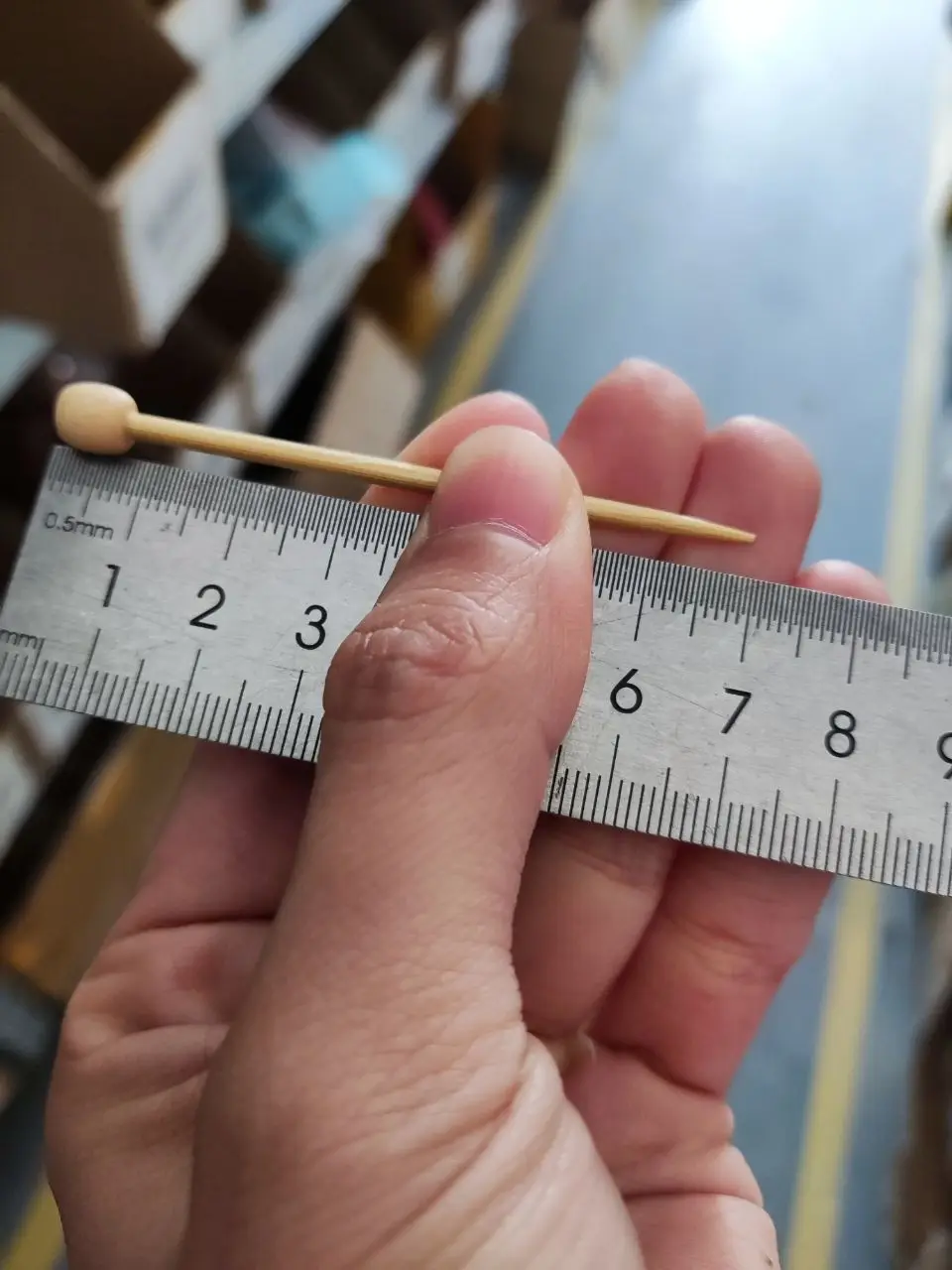 Mini Size 7cm knitting Needles Set Bamboo Material Sweater Weaving Knitting Needlework Kits With/ without Yarn DIY Knitted Tool