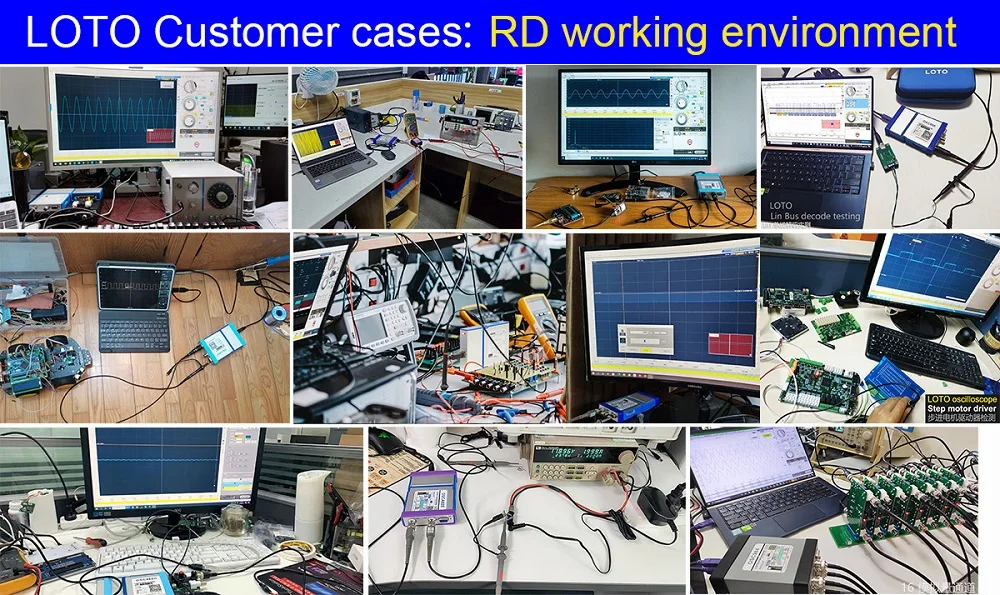 LOTO USB/PC Oscilloscope OSC482M（Android+Windows),50MS/s Sampling Rate,20MHz Bandwidth, for automobile, student, engineer