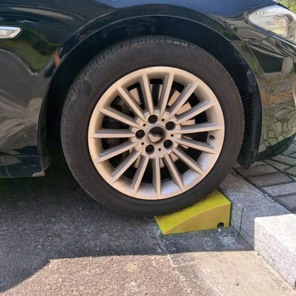 2 Pack แบบพกพาน้ำหนักเบาพลาสติก Curb Ramps - Heavy Duty พลาสติกเกณฑ์ Ramp ชุดคิทรถ Curb Ramp ในยางอุปกรณ์เสริม