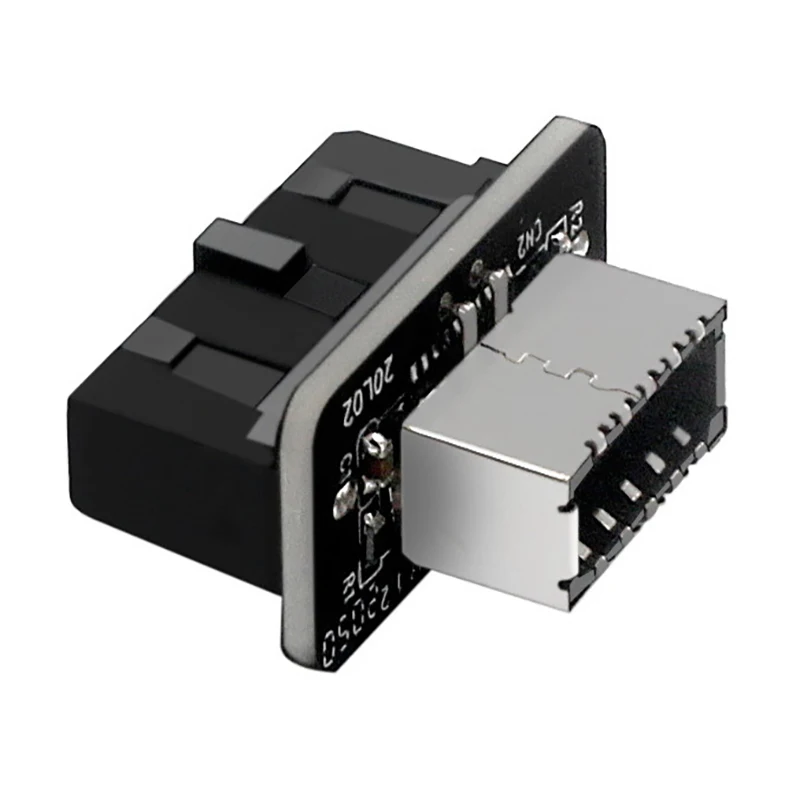 PH73S Motherboard USB3.019P/20P To Type-E 90 Degree Adapter Chassis Front Type-C Plug-In Port