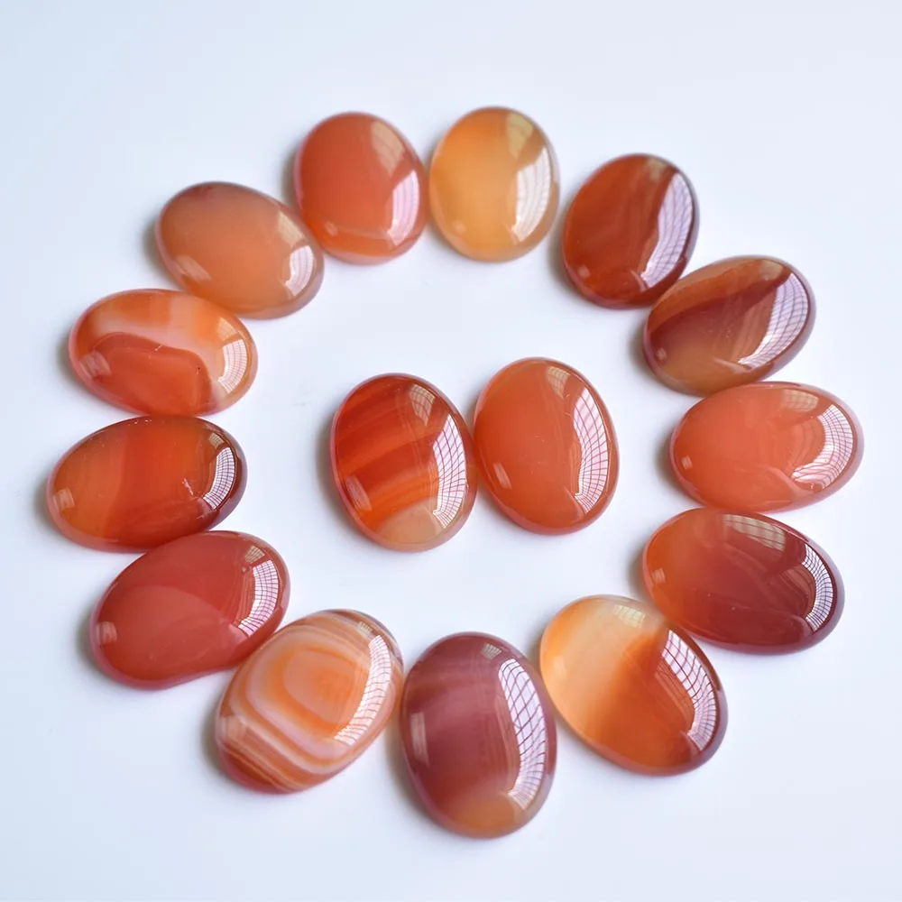 

2020 fashion hot sale top quality Natural red onyx Oval CAB CABOCHON stone beads 25x18mm Wholesale 30pcs/lot free shipping