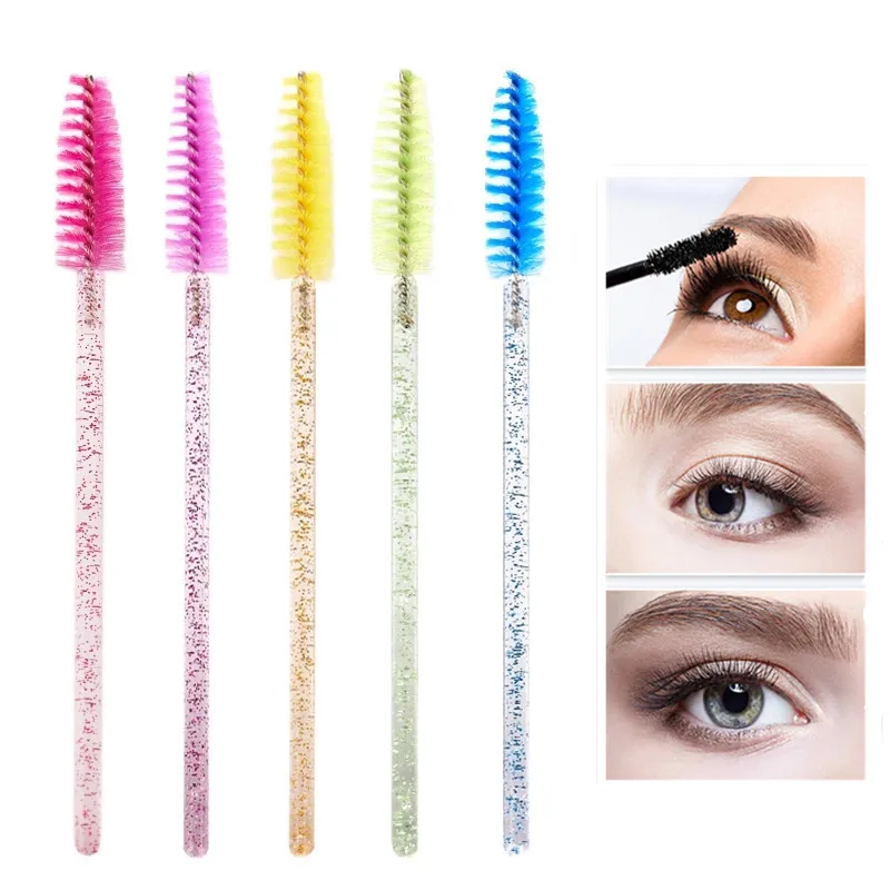 Hoge Kwaliteit Wimpers Spoolie Borstels Wegwerp Plastic Handvat Make-Up Borstel Kam Mascara Eye Lash Extension Professionele Tools