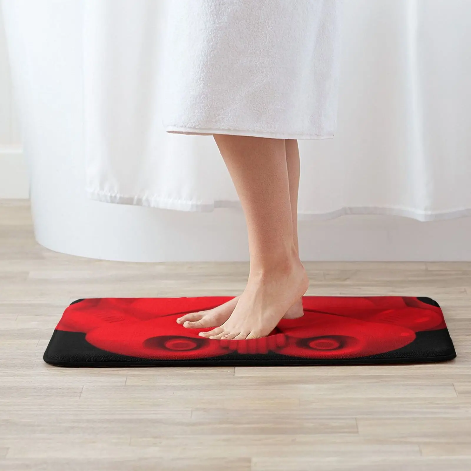 Red Space Fighter Soft Non-Slip Mat Rug Carpet Cushion Space Star Fighter Troop Red Carpet Cosplay Nerd Geek Fan Universe